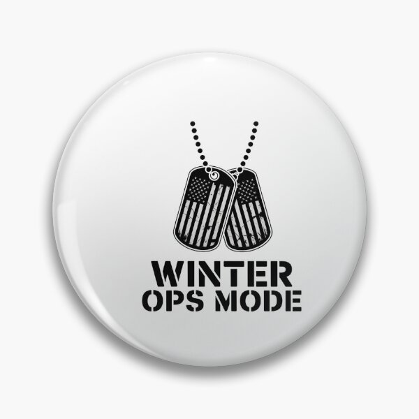Item preview, Winter Ops Mode US Flag Dogtags designed and sold by Callsign 84.