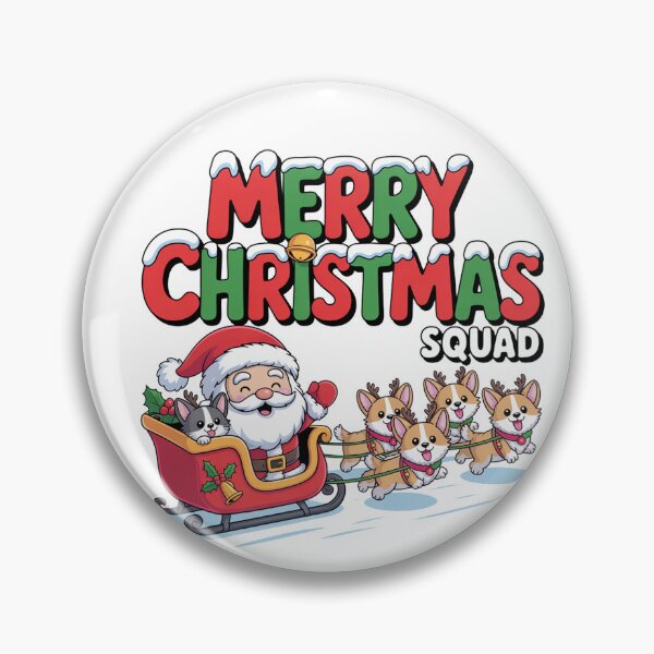 Item preview, Funny Santa Dog party merry Christmas to all of you Xmas Gift squad  designed and sold by kaka8888.