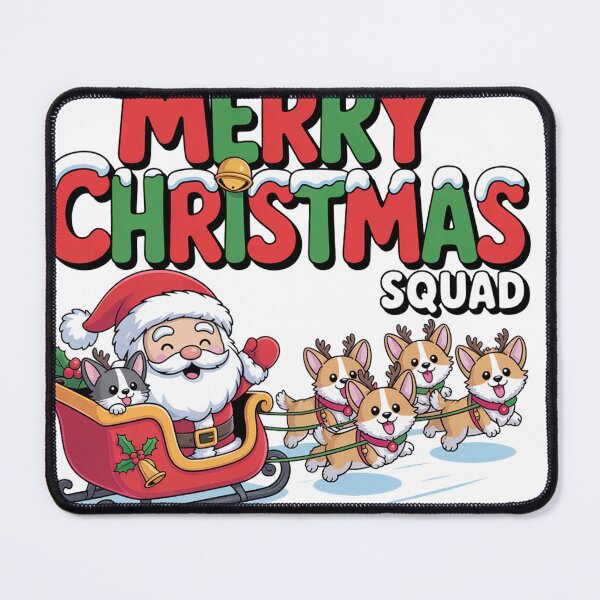Item preview, Funny Santa Dog party merry Christmas to all of you Xmas Gift squad  designed and sold by kaka8888.