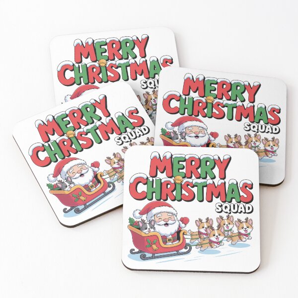 Item preview, Funny Santa Dog party merry Christmas to all of you Xmas Gift squad  designed and sold by kaka8888.