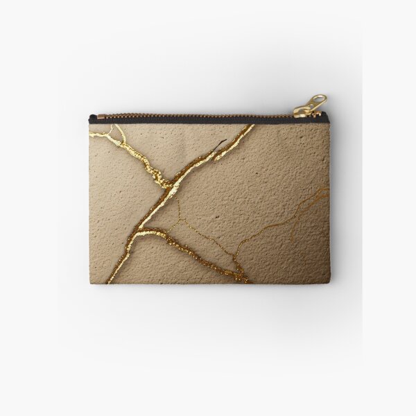 Item preview, Golden Kintsugi Crack on Sand Texture designed and sold by Kaleidoscope Print.