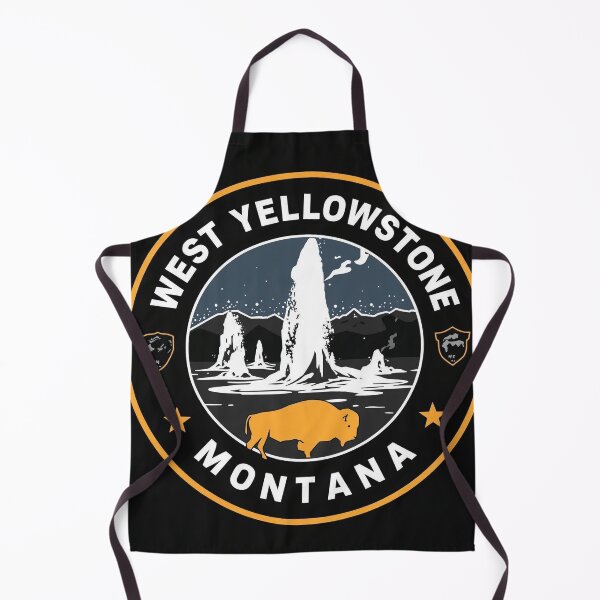 Item preview, West Yellowstone, Montana – Bison & Geyser designed and sold by PamLeeDesign.