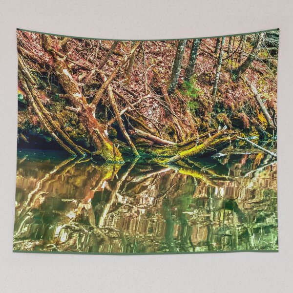 Item preview, Forest Lakeshore Mirror Reflection designed and sold by aadventures.