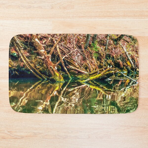 Item preview, Forest Lakeshore Mirror Reflection designed and sold by aadventures.