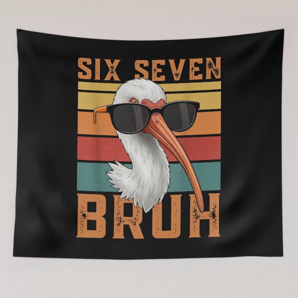 Item preview, Six Seven Bruh Meme | Funny Cool White Ibis 67 Sunglasses Tee designed and sold by LashondaGreen89.