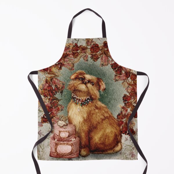 Item preview, Whimsical Marie Antoinette’s Adorable Puppy In Jewels With Pink Cake Watercolor designed and sold by Monica Laipple.