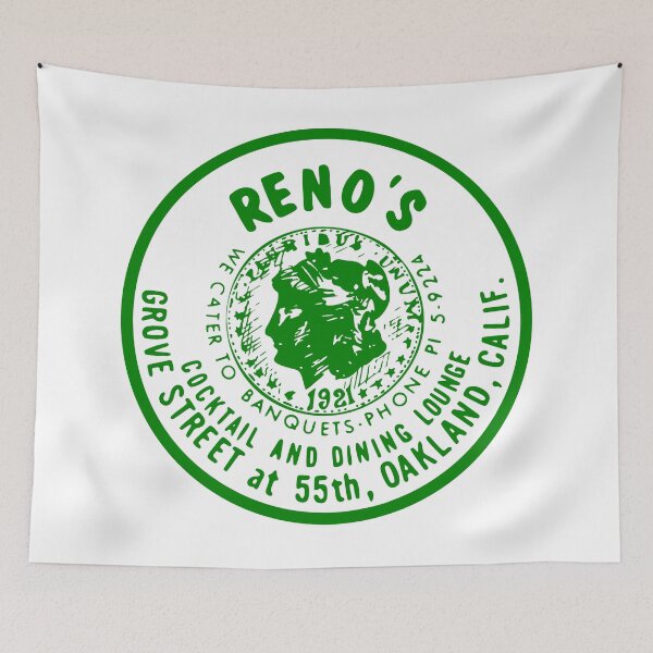 Item preview, Reno’s Vintage Cocktail Lounge Logo – Classic Oakland California Bar Sign designed and sold by Yeaha.