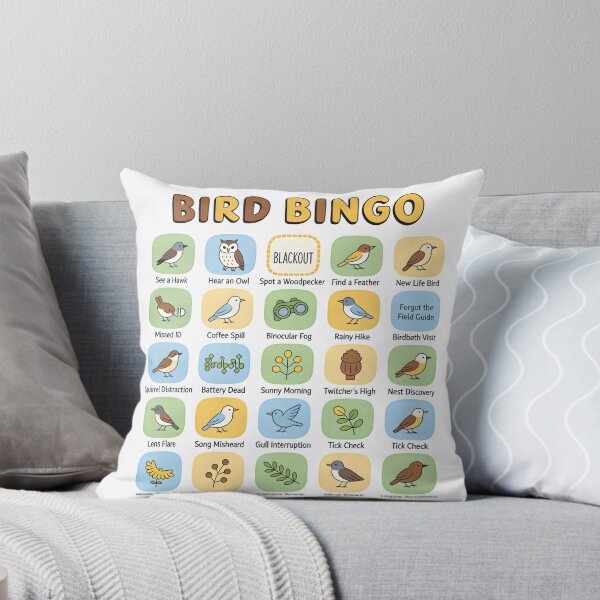 Item preview, Bird Bingo Card Funny Birdwatching Graphic T-Shirt designed and sold by NatureNookTees.