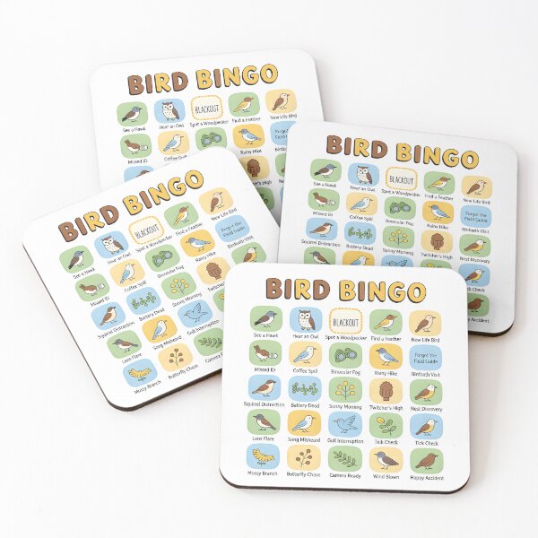 Item preview, Bird Bingo Card Funny Birdwatching Graphic T-Shirt designed and sold by NatureNookTees.