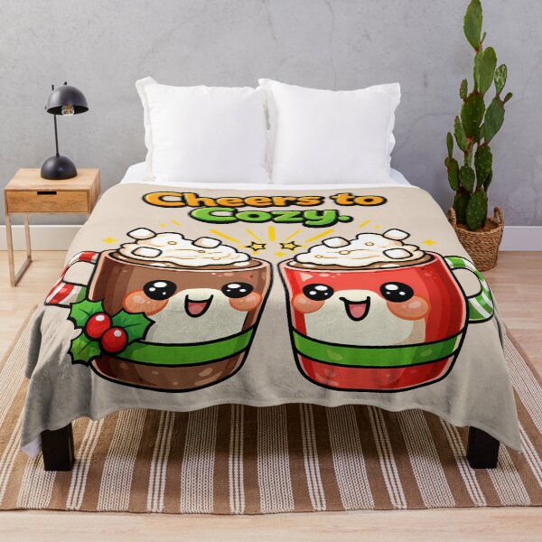 Item preview, Cute Cozy Hot Chocolate Kawaii Art - Christmas Gift for Beverage Lover designed and sold by Parallel Fold.