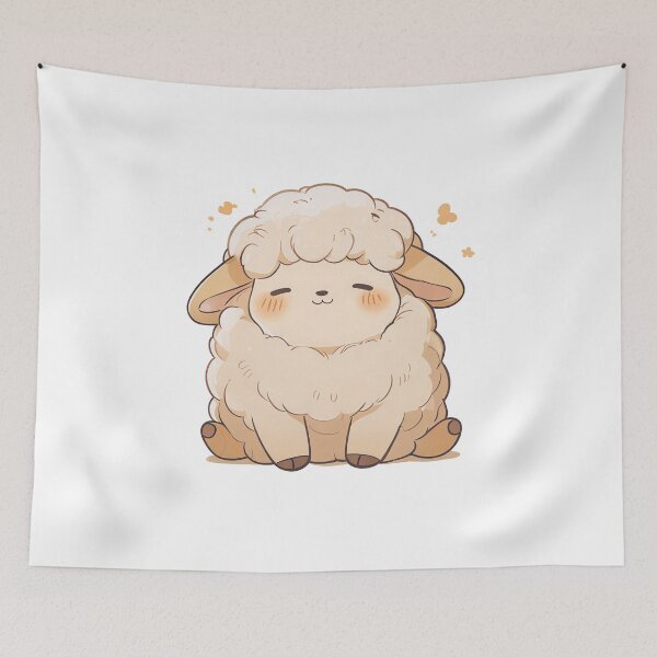 Item preview, Cute fluffy sheep designed and sold by CircleTriangle.