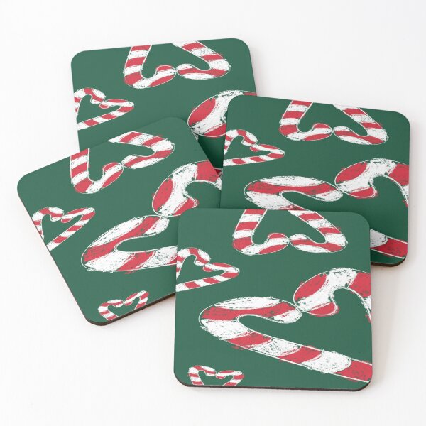Item preview, Heart-Shaped Candy Canes - Grunge Christmas Style designed and sold by graziam2.