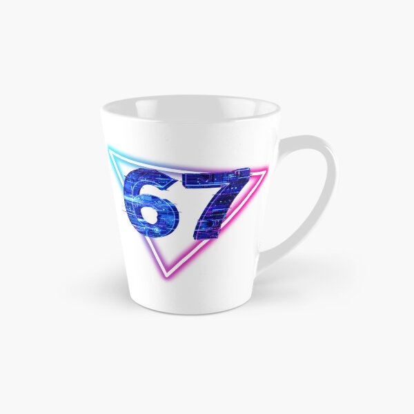 Item preview, Retro Neon Synthwave 67 Six Seven designed and sold by WHITE FLAME PRINTS.