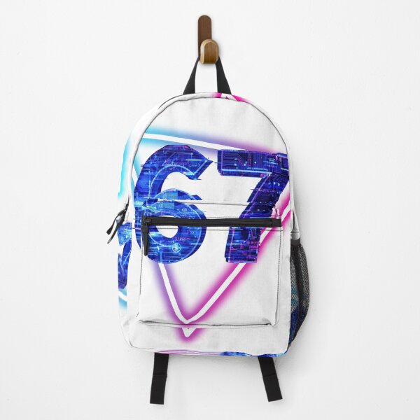 Item preview, Retro Neon Synthwave 67 Six Seven designed and sold by WHITE FLAME PRINTS.