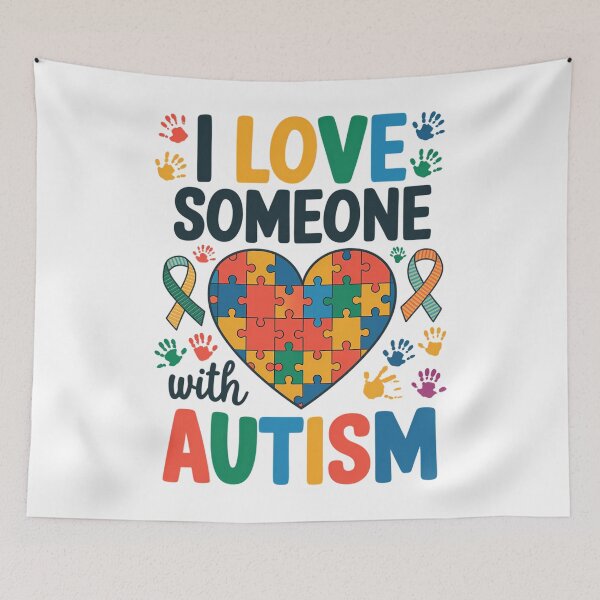 Item preview, I Love Someone with Autism Awareness designed and sold by Morphologiona.