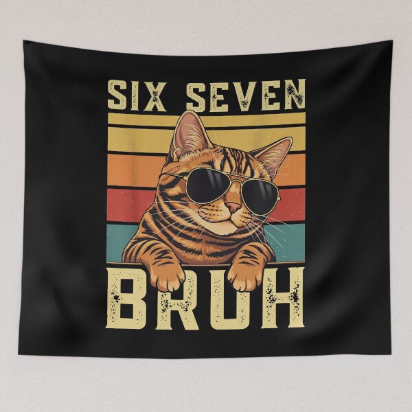 Item preview, Bengal Cat Six Seven Bruh 67 Meme Funny Cool Sunglasses designed and sold by LashondaGreen89.