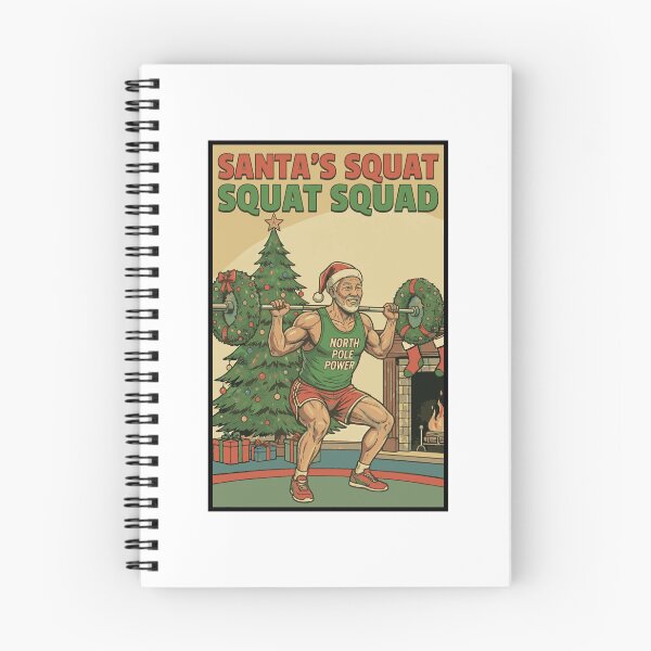 Item preview, Santa's Squat Squad - Asian Muscle Daddy Leg Day Christmas  designed and sold by muscledaddies.