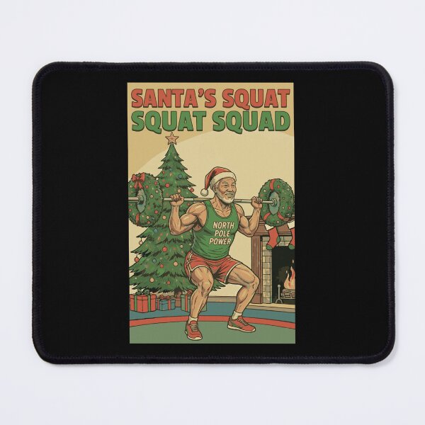 Item preview, Santa's Squat Squad - Asian Muscle Daddy Leg Day Christmas designed and sold by muscledaddies.