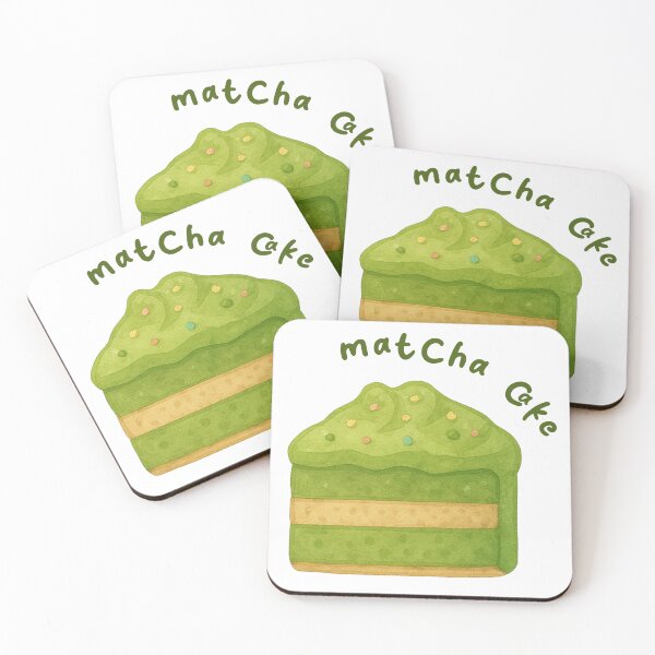 Item preview, cute matcha cake  designed and sold by Tamane Studio.