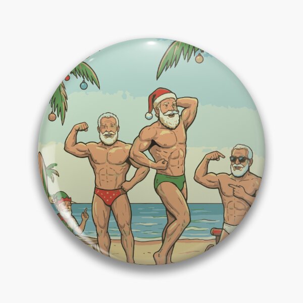 Item preview, Christmas Muscle Beach Competition - Who's The Strongest Santa Daddy designed and sold by muscledaddies.