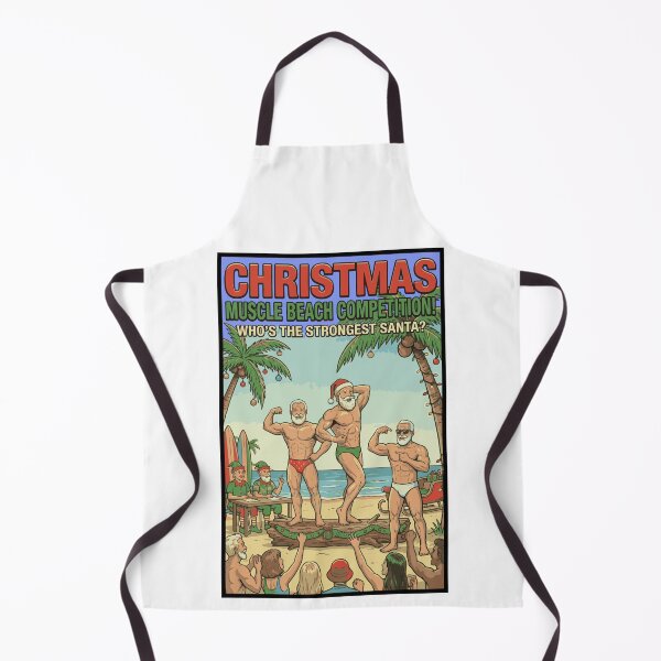 Item preview, Christmas Muscle Beach Competition - Who's The Strongest Santa Daddy designed and sold by muscledaddies.