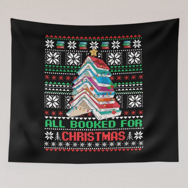 Item preview, All Booked For Christmas Tree Book Ugly Christmas designed and sold by jujesizyj27.