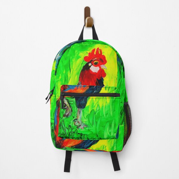 Item preview, “Fauvist Fire – Impasto Cockerel” designed and sold by Nikkiart24.redbubble.com.