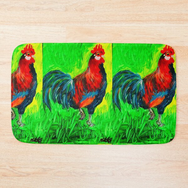 Item preview, “Fauvist Fire – Impasto Cockerel” designed and sold by Nikkiart24.redbubble.com.