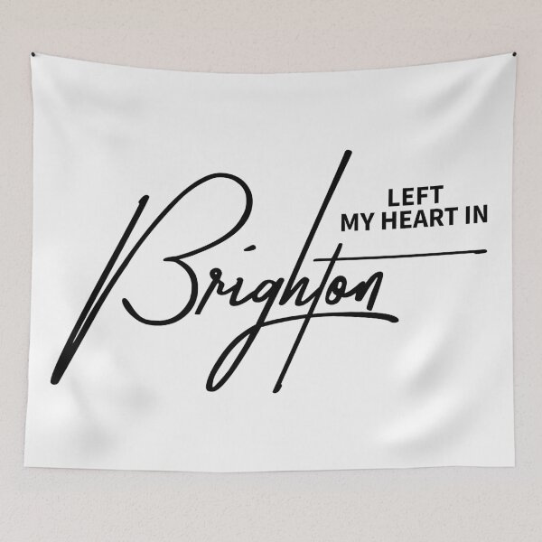 Item preview, Left My Heart In Brighton UK Coastal Travel Gift designed and sold by ReggieDior.