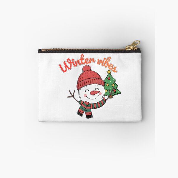 Item preview, Adorable Snowman with Christmas Tree – Cute Winter Illustration designed and sold by BloomPixelArt.