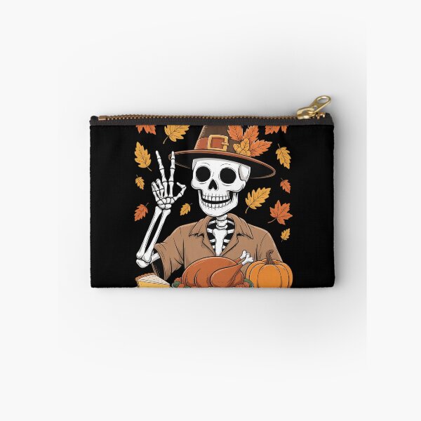 Item preview, Thanksgiving X-ray Skeleton Rock Hand Fall Leaves designed and sold by Libbysharts.