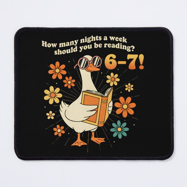 Item preview, How Many Nights A Week Should You Be Reading 6–7 Retro Groovy designed and sold by jujesizyj27.