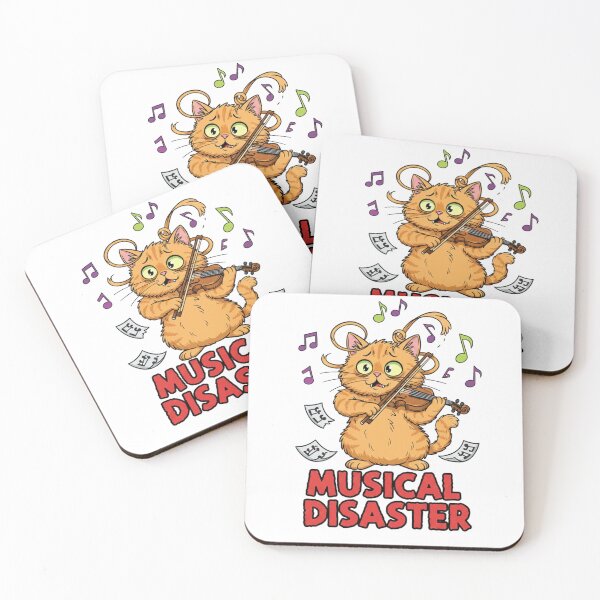 Item preview,  Funny Cat Violin Fail | Cat Can't Play Violin | Hilarious Music Meme Tee designed and sold by GeniePixel.