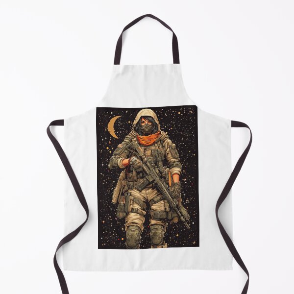 Item preview, Desert Warrior Standing Beneath A Golden Crescent Moon designed and sold by Piotrek0001.