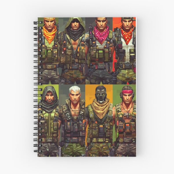 Item preview, Vibrant Squad Character Selection Screen With Tactical Heroes designed and sold by Piotrek0001.