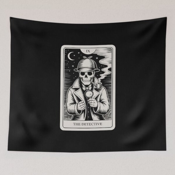 Item preview, The Detective Tarot Card - Cop Private Police Spooky Gothic designed and sold by Libbysharts.