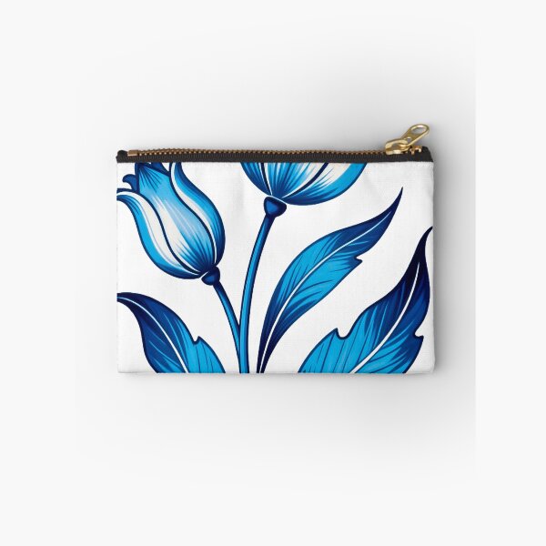 Artikelvorschau, Illustration einer blauen Azulejo-Tulpe entworfen und verkauft von vivaportugalstore.