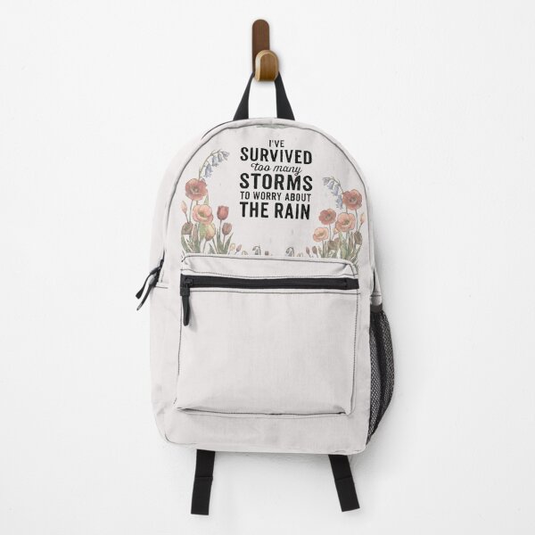 Item preview, I've Survived Too Many Storms to Worry About the Rain - Motivational Quote - Dust Rose edition designed and sold by Miss Cutie Designs.
