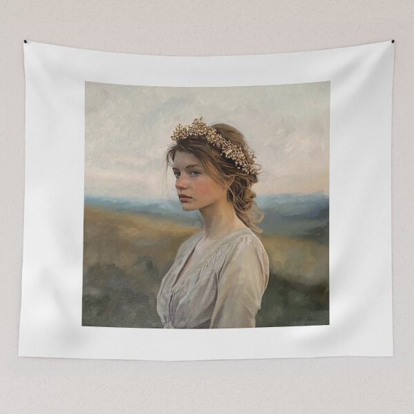 Item preview, Snow-Covered Orange Amps Mountain Range designed and sold by Joananature.