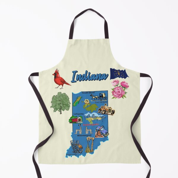 Item preview, Indiana Pride, The Ultimate State Landmarks & Symbols Map designed and sold by mashmosh.