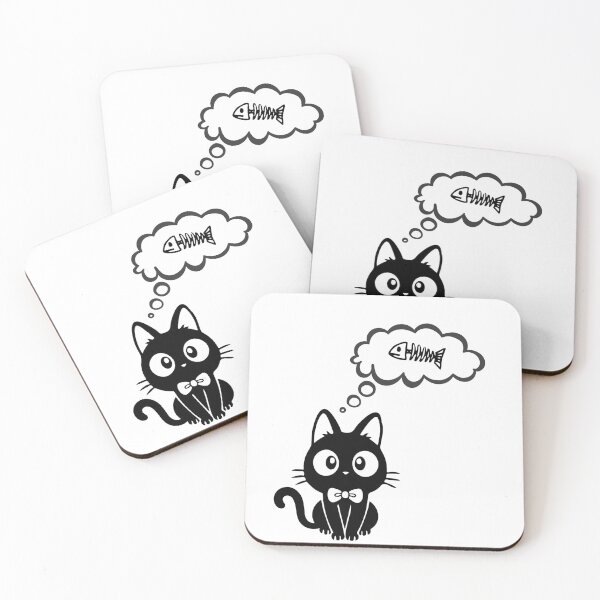 Item preview, Cat Thinking About Fish designed and sold by IN Tales.