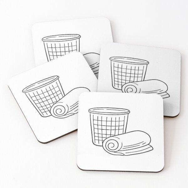 Item preview, A towel rolled up near an empty laundry basket designed and sold by rasagamastore.