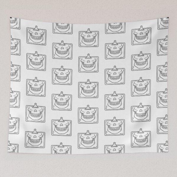 Item preview, An xray image of full jaw teeth clipped to a medical report designed and sold by rasagamastore.