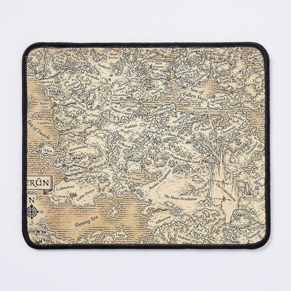 Item preview, Poster Annotated Map Of Faerun Painting designed and sold by pameLlapOllis.