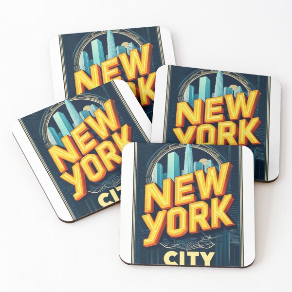 Item preview, Retro New York Skyline – Bold City Typography designed and sold by denip.