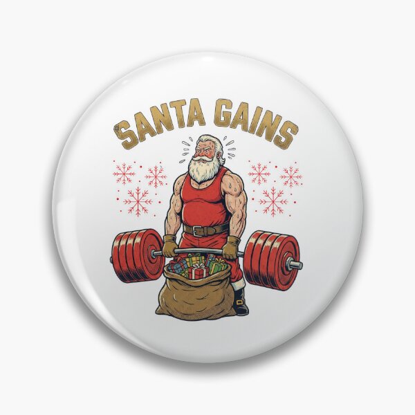 Item preview, Funny santa gym christmas  – jacked Santa lifting gifts | hilarious holiday fitness tee gift for gym lovers designed and sold by wellie-chic.