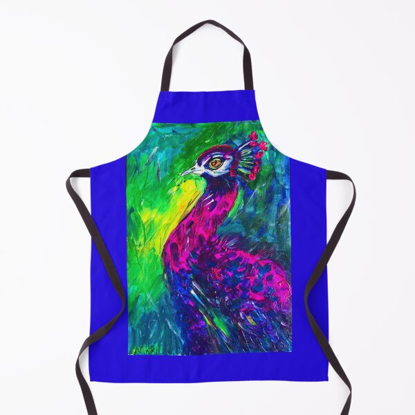 Artikelvorschau, Fauvistische Strahlkraft – Impasto-Pfau entworfen und verkauft von Nikkiart24.redbubble.com.