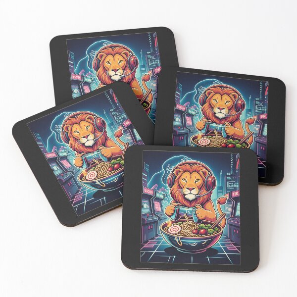 Item preview, Lion Gamer Ramen Bowl Video Game Player designed and sold by FemmeForge.