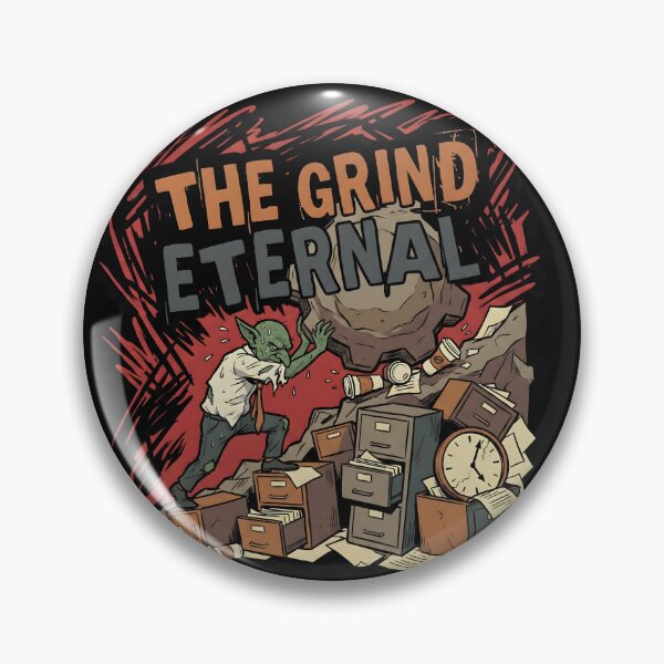 Item preview, The Grind Eternal | Sisyphus Goblin & Corporate Burnout Art designed and sold by GhostMode404.