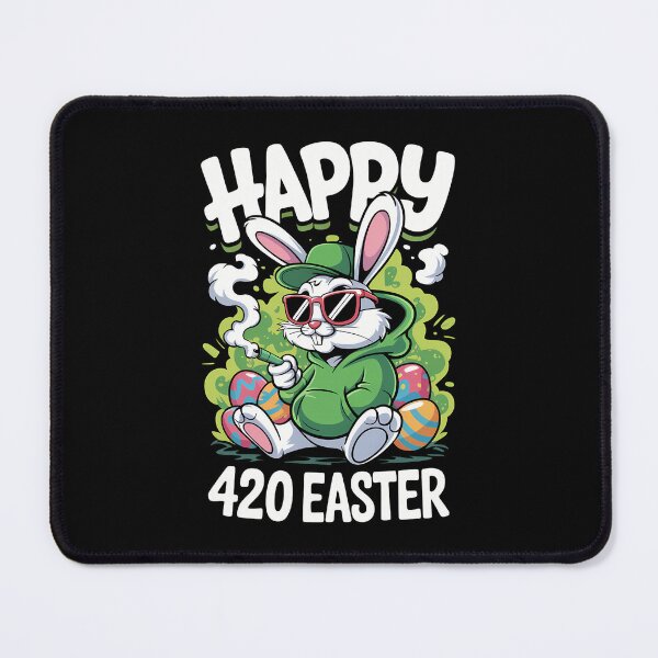 Item preview, Happy 420 Easter Day Bunny Smoking Weed Marijuana Funny 420 designed and sold by JonathalIngham.
